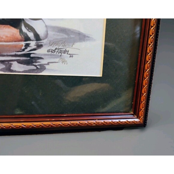 Alice Taylor Duck Prints, Signed, Numbered & Framed 1984, 4 Reflections Mallards - Picture 10 of 10